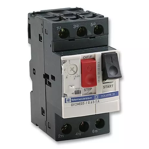 SCHNEIDER ELECTRIC Thermal Magnetic Circuit Breakers CIRCUIT BREAKER, 3 POLE, 1A TO 1.6A, GV2ME06
