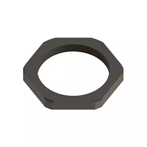 ESSENTRA COMPONENTS Cable Gland Locknuts GLAND LOCKNUT, PA6, M32, 0.276", BLACK, CGLN-M32-BK (Pack of 2)