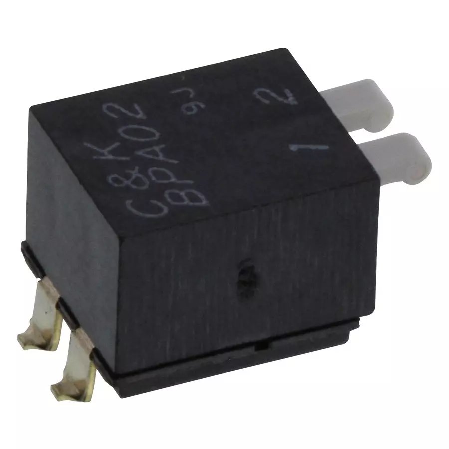 C&K COMPONENTS Dip Switch, Spst, 0.1A, 5Vdc, 2Pos, Smd, BPA02SBR