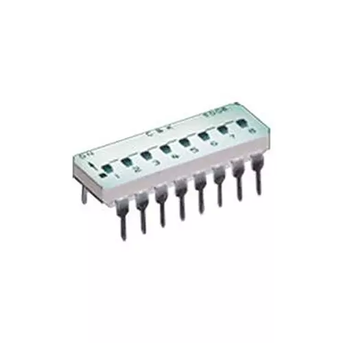 C&K COMPONENTS Dip Switch, 0.1A, 25Vdc, 2 Pos, Smd, SD02H1SBR