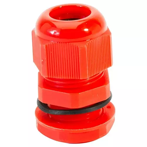HELLERMANNTYTON Cable Gland, Nylon 6.6, 5 mm-10 mm, Red, NGM16-RED (Pack of 10)