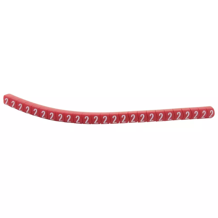 HELLERMANNTYTON Cable Marker, Pre Printed, Pvc, Red, 901-11052 (Pack of 250)