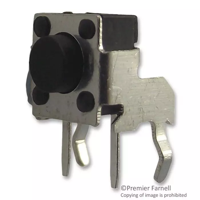 ALCOSWITCH - TE CONNECTIVITY Switch, Spst, 0.05A, 24Vdc, Tht, R/A, FSMRA2JH (Pack of 10)