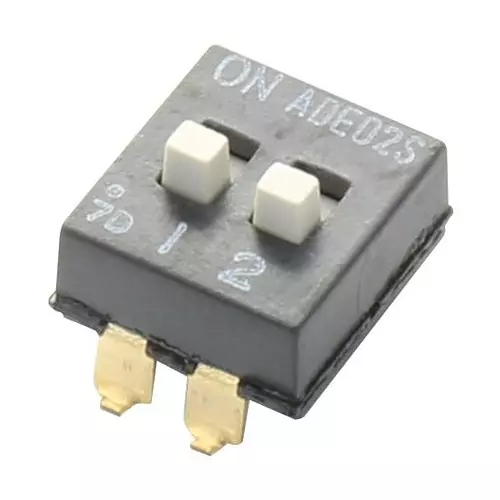 ALCOSWITCH - TE CONNECTIVITY Dip Switch, 2Pos, Spst, Slide, Smd, ADE02S04