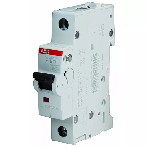 ABB Circuit Breaker, Thermal Mag, 1 Pole, S201-B10