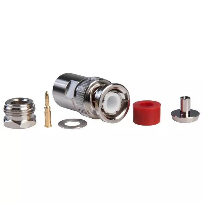 POMONA Rf/Coaxial, Bnc Plug, Straight, 50 Ohm, Clamp, 4488