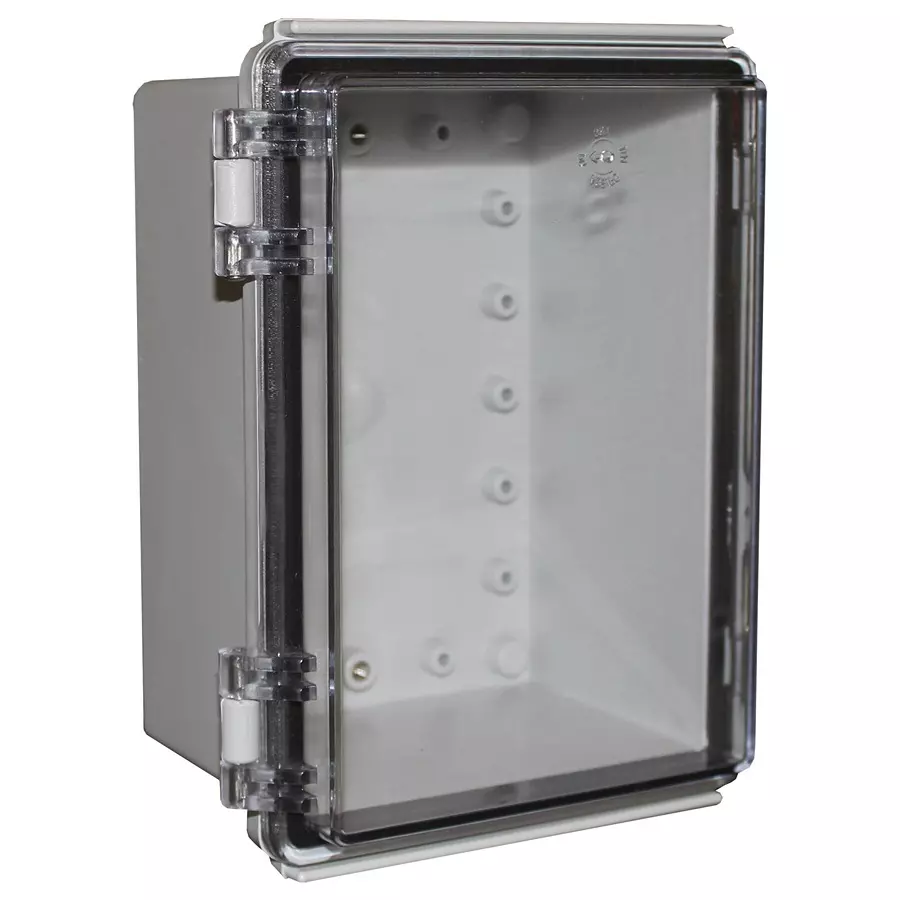 CAMDENBOSS Enclosure, Heavy Duty, Pc, Grey/Clear, CHDX8-224C