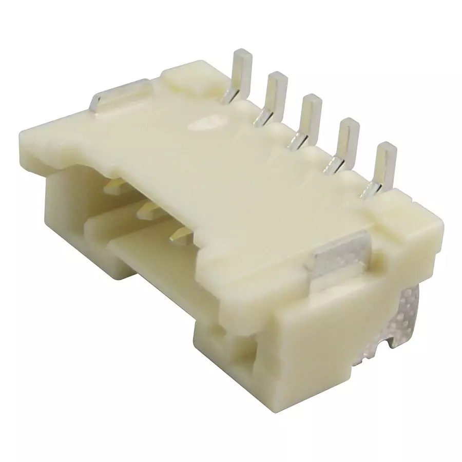 JST (JAPAN SOLDERLESS TERMINALS) Connector, Header, 5Pos, 1Row, 2 mm, BM05B-PASS-1-TFT(LF)(SN)