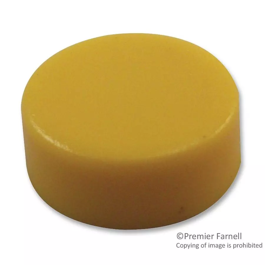 SCHURTER Cap, 8.5 mm, Yellow, 862.8101 (Pack of 10)