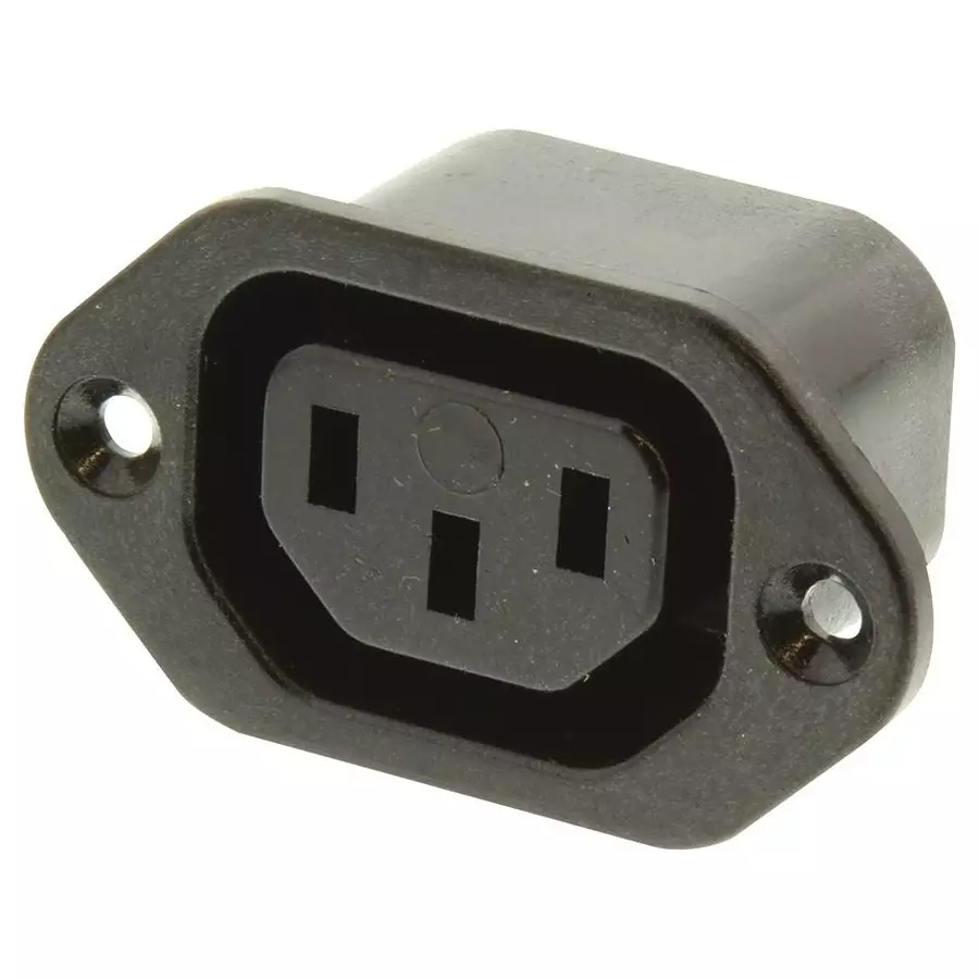 SWITCHCRAFT/CONXALL Connector, Power Entry, Female, 15A, EAC-305