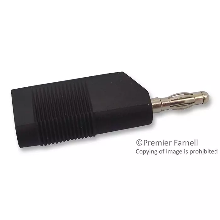 Multicomp PLUG, 30A, 4MM, CABLE, STACKABLE, BLACK, 25.403.2