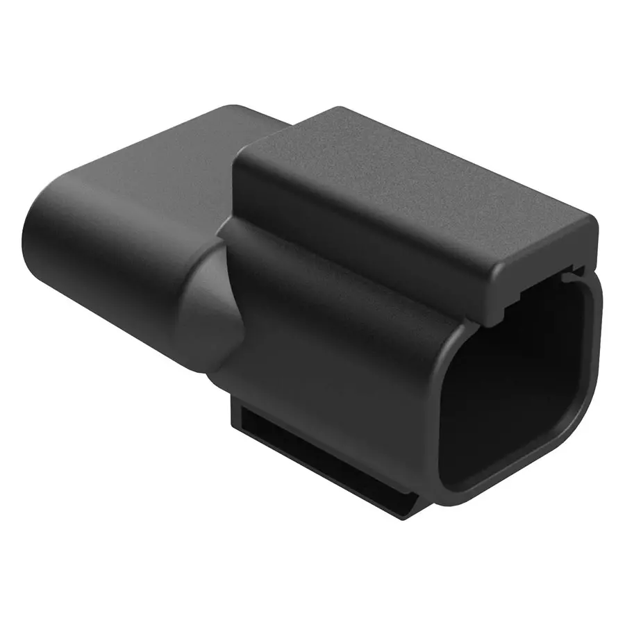 AMPHENOL SINE/TUCHEL TERMINATOR, 2POS RCPT, THERMOPLASTIC/BLK, AT04-2P-RT25