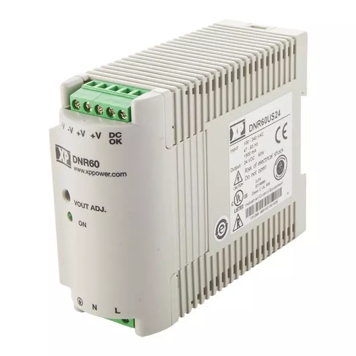 XP POWER POWER SUPPLY, SWITCH MODE, 24V, DNR60US24
