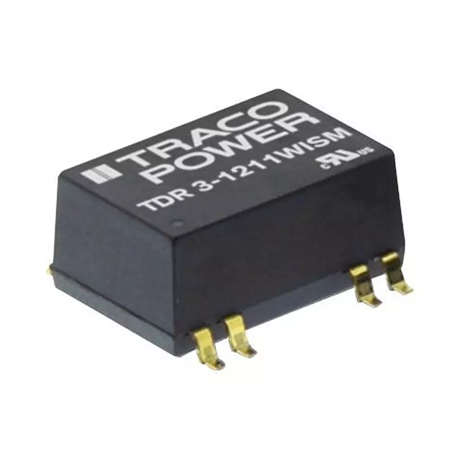 TRACO POWER DC/DC CONVERTER, 3W, +/-15V, +/-0.1A, TDR 3-2423WISM