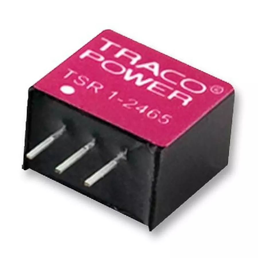 TRACO POWER CONVERTER, DC/DC, 24V/12V, 1A, SIP, TSR 1-24120