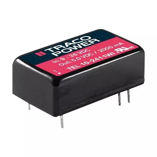 TRACO POWER DC-DC CONVERTER, 24V, 0.416A, TEL10-2415WI