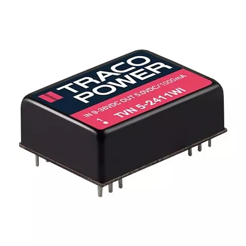 TRACO POWER DC-DC CONVERTER, 2 O/P, 5W, TVN 5-2423WI