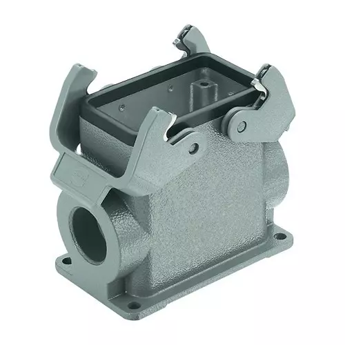 Harting Heavy Duty Hoods / Housings / Bases RECT HOUSING, HAN 10B HOOD/INSERT, 19 30 010 0272
