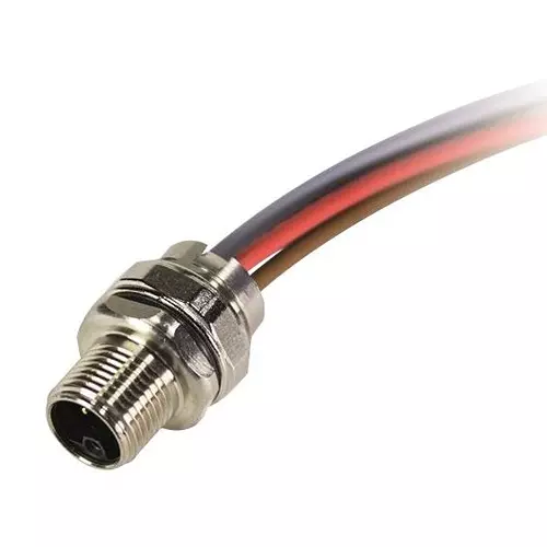 Harting Sensor Cable Assemblies SENSOR CORD, 4P M12 PLUG-FREE END, 11.8", 21035991516