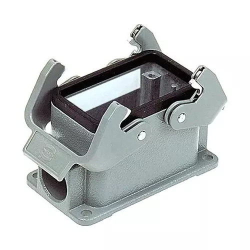 Harting Heavy Duty Hoods / Housings / Bases HEAVY DUTY CONN, 2 LEVER, SIZE 10B, 19340030270