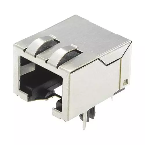 Harting Modular & Ethernet Connectors RJ45 CONNECTOR, R/A JACK, 1PORT, TH, 09455511101