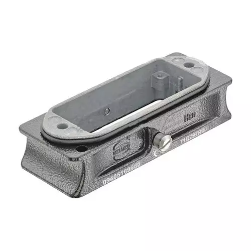 Harting Heavy Duty Hoods / Housings / Bases HEAVY DUTY BASE, 1 LEVER, SIZE 16B, ALUM, 09405169980