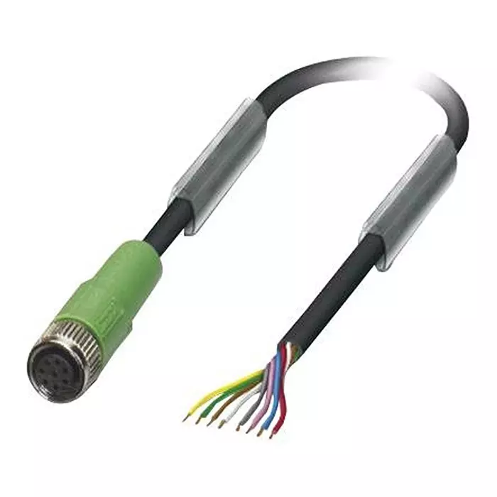 Phoenix Contact Sensor Cable Assemblies SENSOR CORD, 8P, M8 RCPT-FREE END, 5M, 1404189