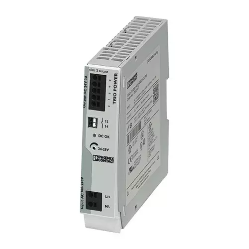 Phoenix Contact AC / DC DIN Rail Mount Power Supplies POWER SUPPLY, AC-DC, 24V, 3A, 2903147