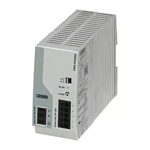 Phoenix Contact AC / DC DIN Rail Mount Power Supplies POWER SUPPLY, AC-DC, 24V, 20A, 2903151
