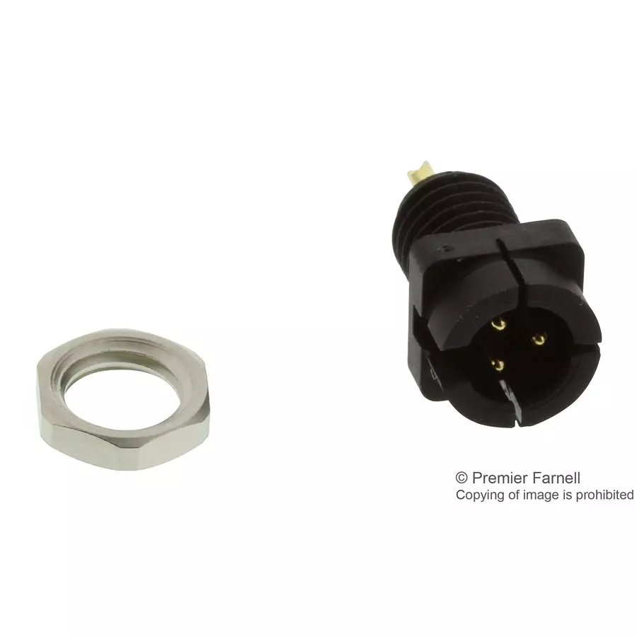 BINDER CIRCULAR CONNECTOR, PLUG, 3 WAY, PANEL, 09 9749 30 03