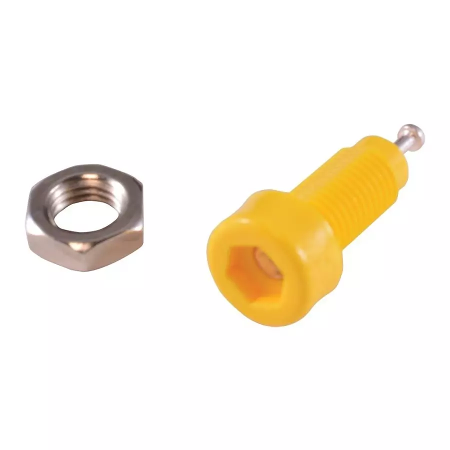 JOHNSON TIP JACK, 5700V, 10A, YELLOW, 105-0607-001