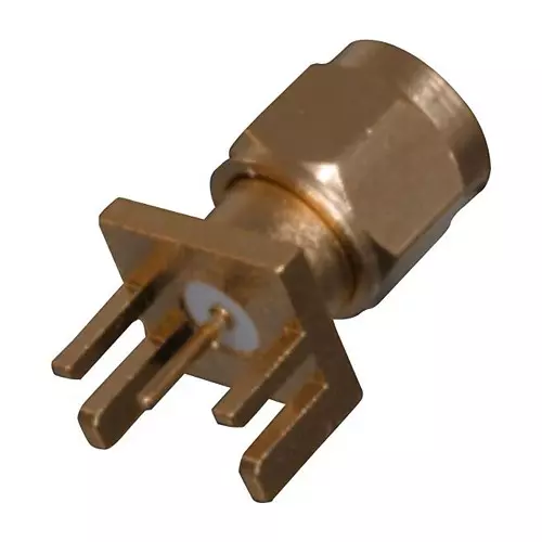 JOHNSON RF COAXIAL, SMA PLUG, 50 OHM, PCB, 142-0801-801