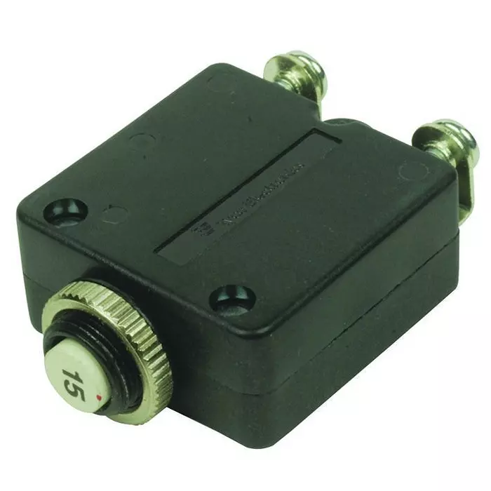 TE CONNECTIVITY CIRCUIT BREAKER, THERMAL, 1P, 250V, 15A, W58-XC4C12A-15.