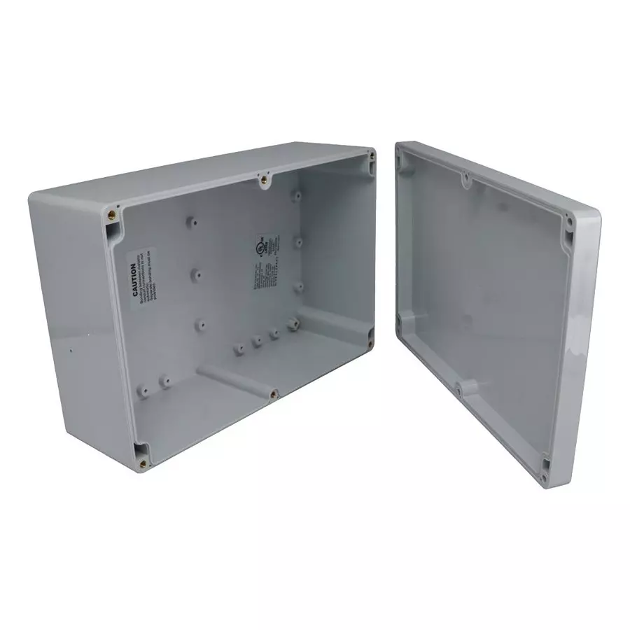 BUD ENCLOSURE, WALL MOUNT, PC, GREY/CLEAR, PN-1340-AC