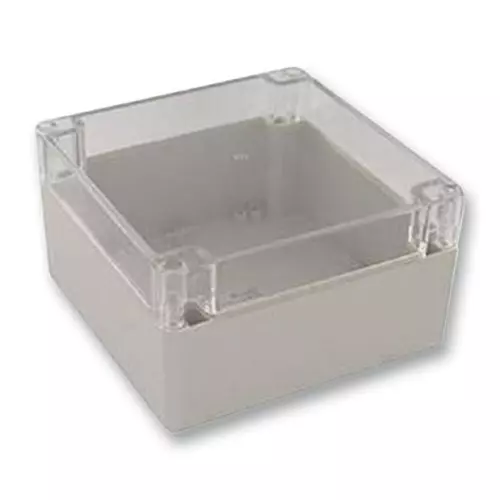 BUD ENCLOSURE JUNCTION BOX POLYCARBONATE GREY, PN-1340-C