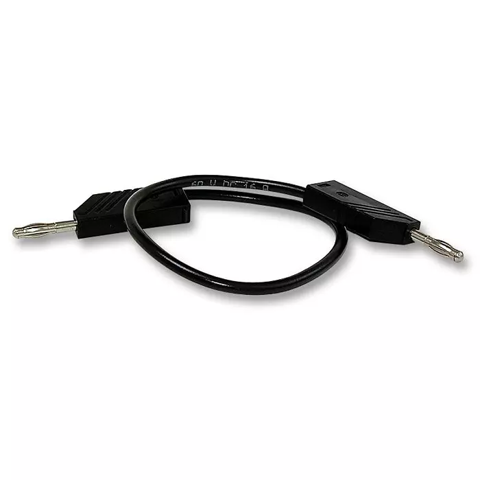 HIRSCHMANN TEST LEAD, BLK, 500MM, 60V, 16A, 934060100