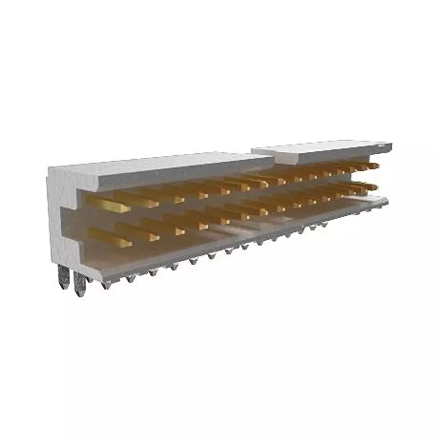 AMPHENOL COMMUNICATIONS SOLUTIONS CONN, R/A HEADER, 4POS, 2ROW, 2MM, 98464-G61-04LF