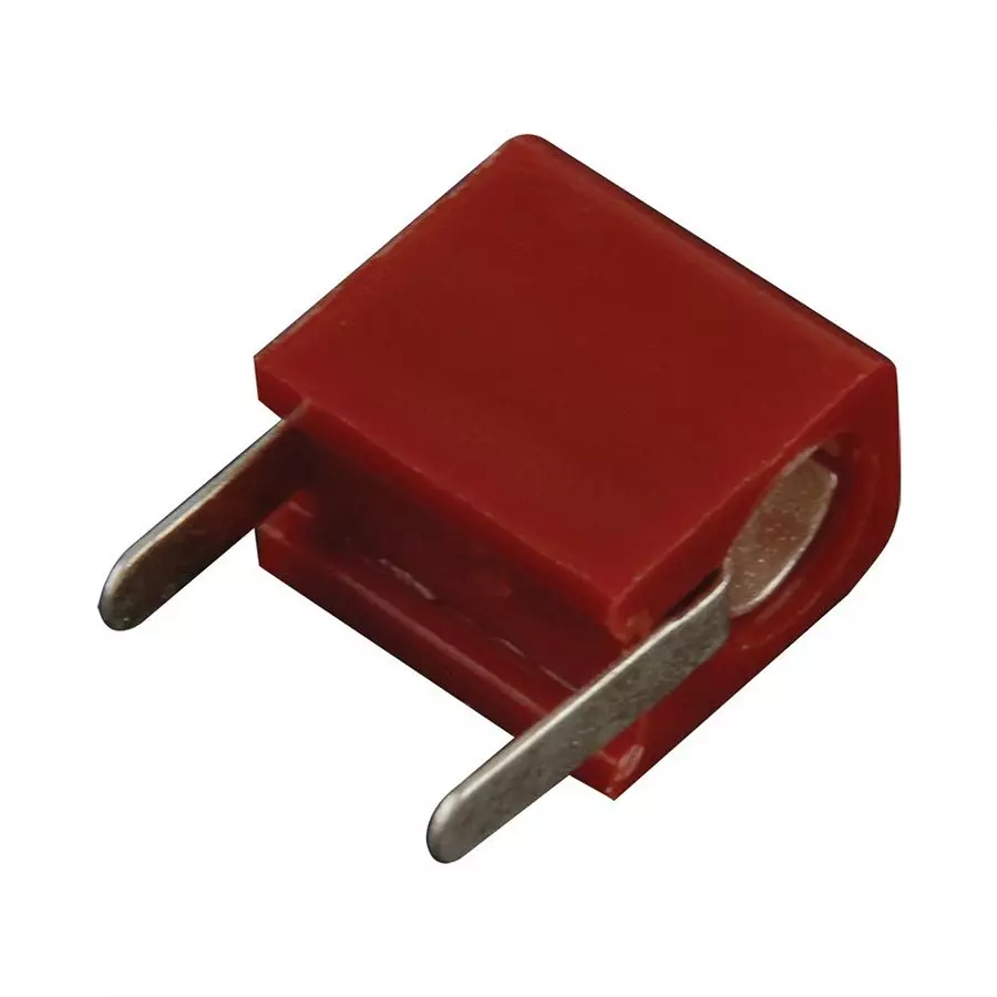 JOHNSON TEST JACK, HORIZONTAL, 5A, RED, 105-1102-001
