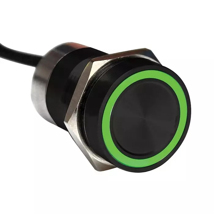 ARCOLECTRIC (BULGIN LIMITED) CAPACITIVE SW, DPDT, 0.01A, 12V, GRN/RED, MC16MOBGR