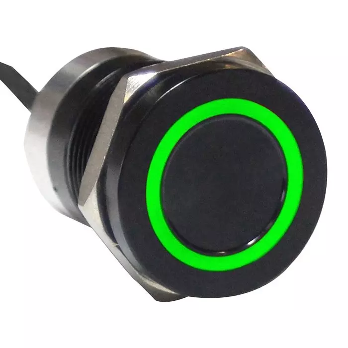 ARCOLECTRIC (BULGIN LIMITED) CAPACITIVE SW, DPDT, 0.01A, 12V, GRN/RED, MC19MCBGR