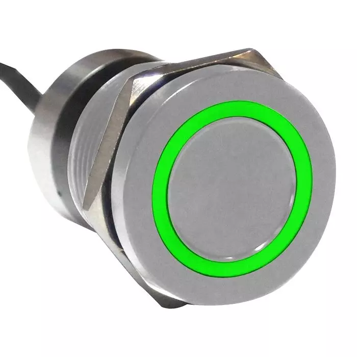 ARCOLECTRIC (BULGIN LIMITED) CAPACITIVE SW, DPDT, 0.01A, 12V, GRN/RED, MC19MOSGR