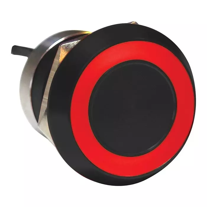 ARCOLECTRIC (BULGIN LIMITED) CAPACITIVE SW, DPDT, 0.01A, 12V, GRN/RED, MC22LOBRG