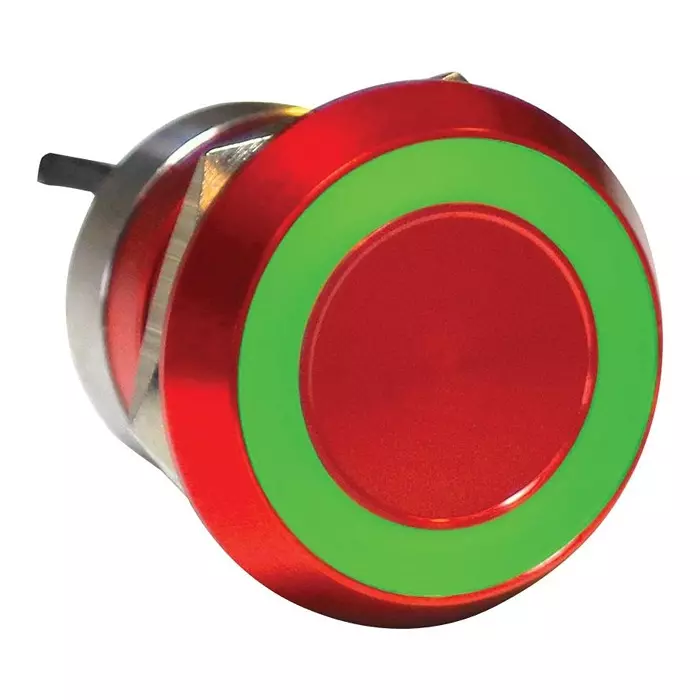 ARCOLECTRIC (BULGIN LIMITED) CAPACITIVE SW, DPDT, 0.01A, 12V, GRN/RED, MC22LORGR