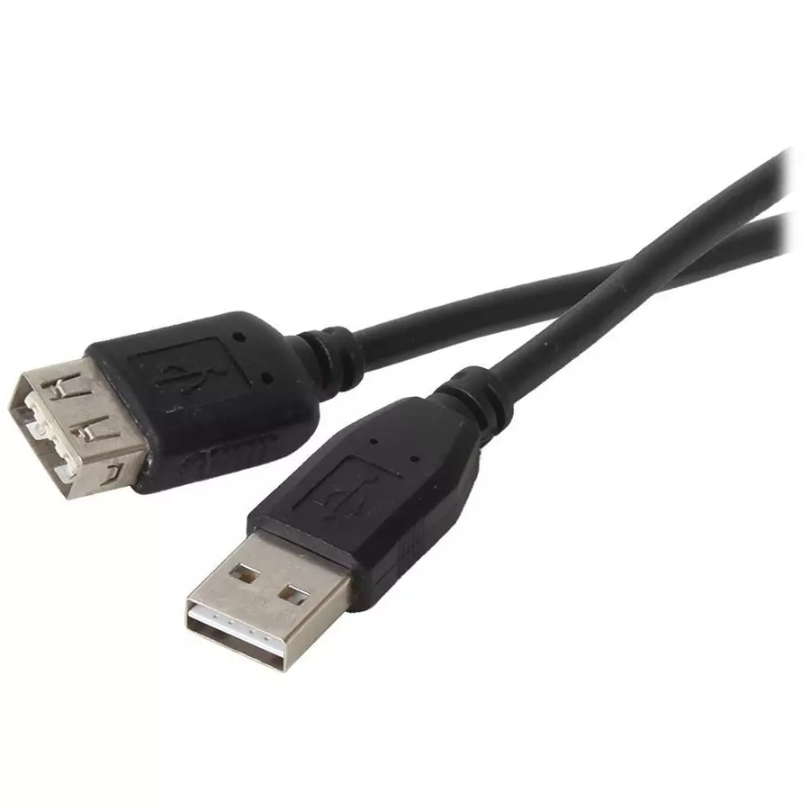 STELLAR LABS COMPUTER PLUS 6 Black Usb Reversible A Male To A Female Extension Cable, 83-17339