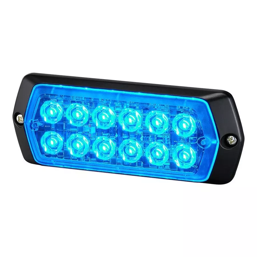 PATLITE (U.S.A.) Warning Light, Blue, 24Vdc, 14.4W, LPT-2M1-B