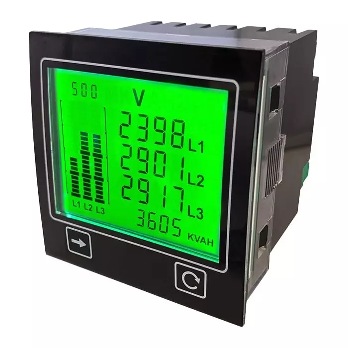 TRUMETER Power Meter, 1&3-Ph, Positive Lcd, 240V, APM-PWR-APO.