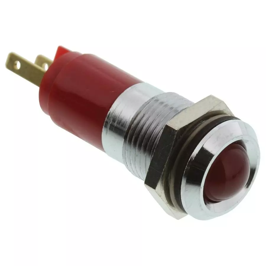 WAMCO Panel Mount Indicator, Led, 14Mm, Red, 24V, WL-192A0350