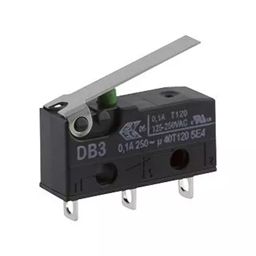 ZF Microswitch, Spdt, Short Lever, DB3C-A1LB