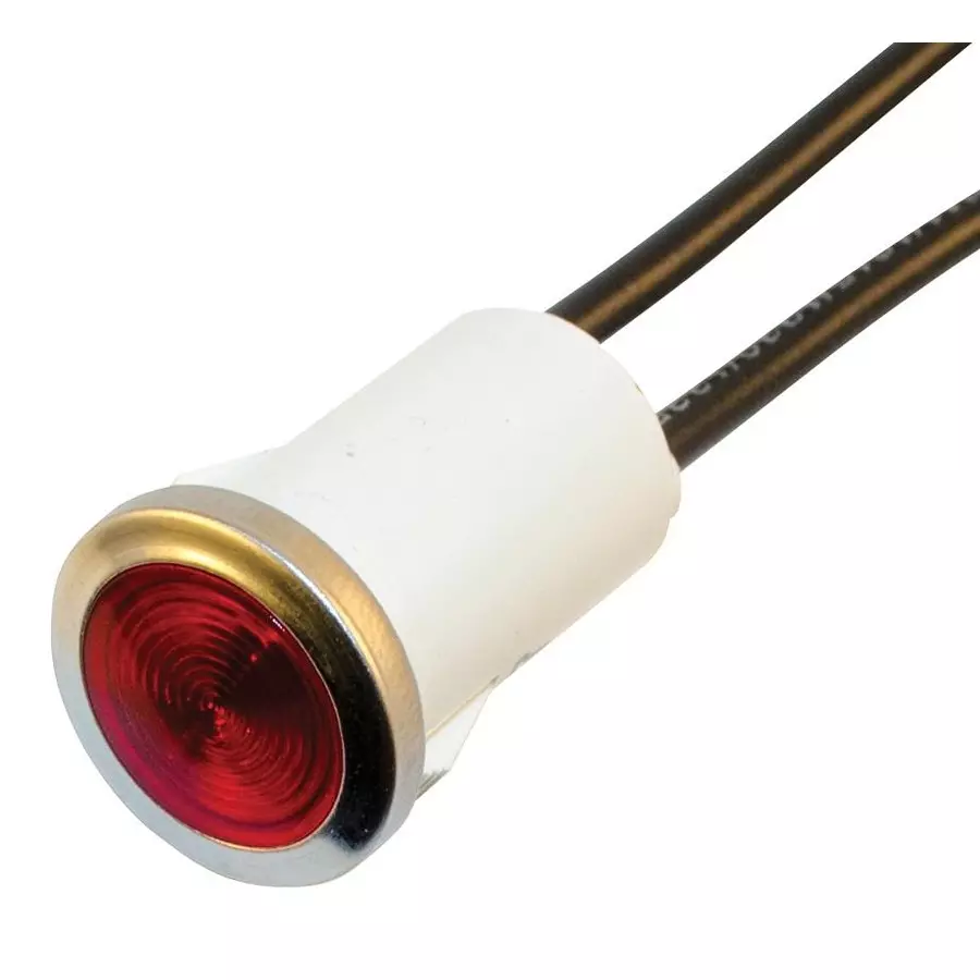 WAMCO Neon Indicator, 115Vac, 1.5Ma, Red, WL-1030D1