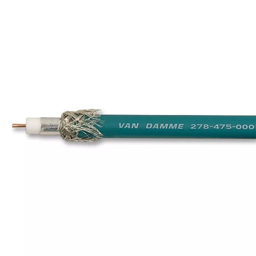 VAN DAMME Coaxial Cable, Rg11/U, Blue, Per M, 278-475-000